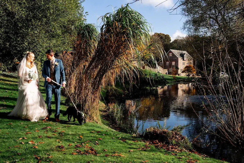 dog-friendly elopement wedding at Millbrook Estate Devon