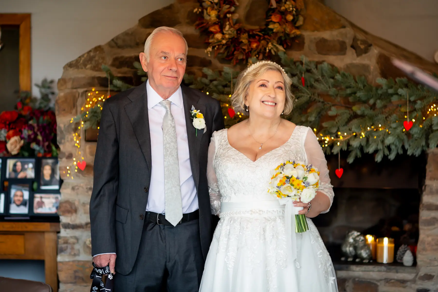 Elopement flowers by Jennie at The Flower Shop South Molton, for an intimate wedding at Millbrook Estate Devon