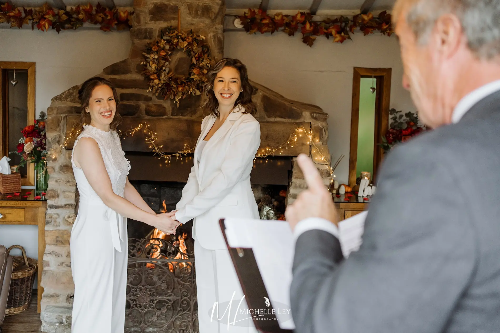 Same-sex wedding at Millbrook Estate Devon