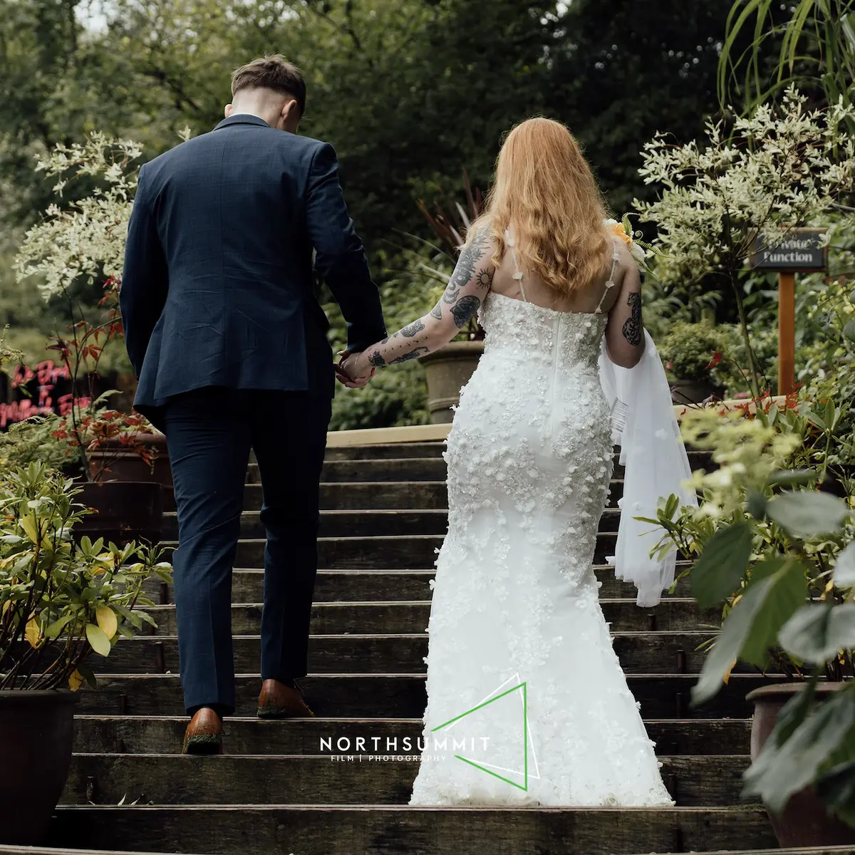 Happy couple at Millbrook Estate after their elopement