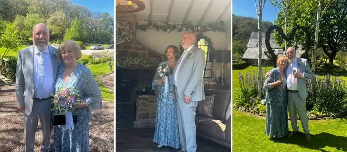 Spring elopement ceremony in the Summerhouse at Millbrook Estate