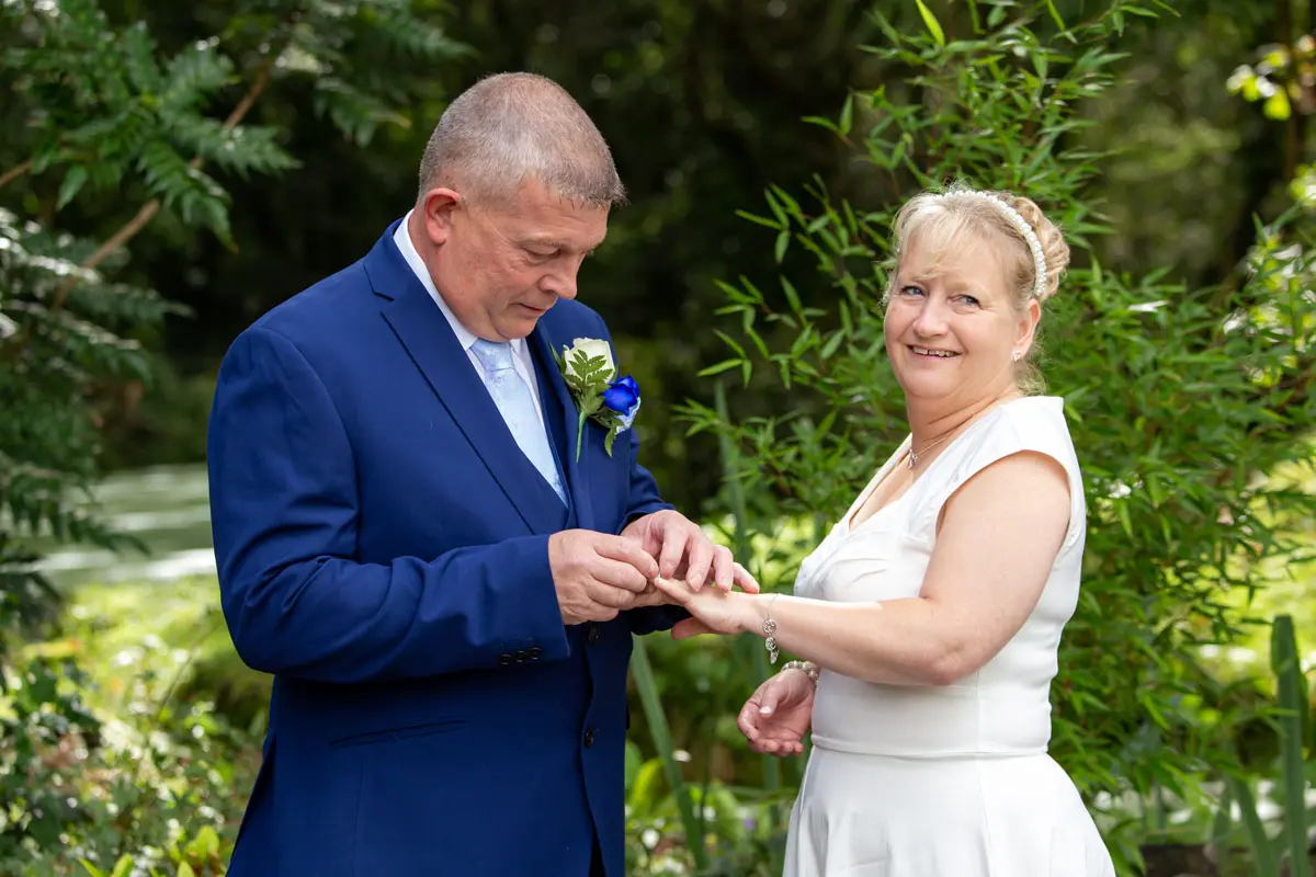 Elopement ceremony at Millbrook Estate in North Devon